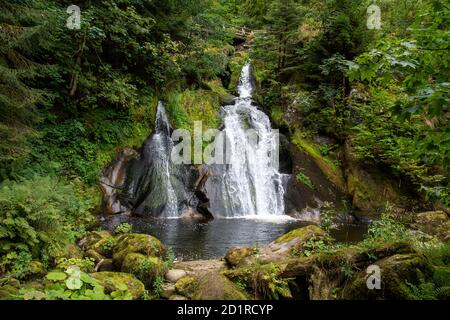 Le cascate di Triberg nella Foresta Nera Foto Stock