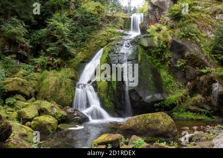 Le cascate di Triberg nella Foresta Nera Foto Stock