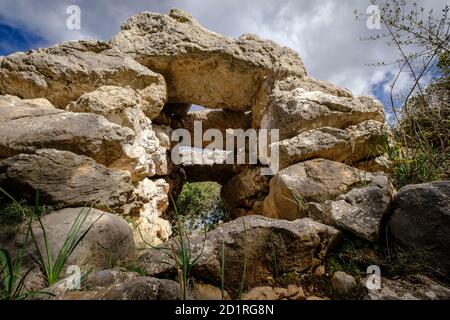 Talaiot, Son Ferrandell-Son Oleza, i milenio a c., Valldemossa, Maiorca, Isole Baleari, spagna Foto Stock