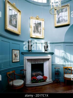 WALMER CASTLE, Kent. Vista interna. La Lanterna, una sala circolare nel corridoio del primo piano. Foto Stock