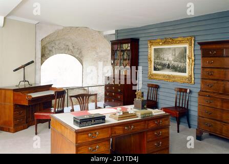 WALMER CASTLE, Kent. Vista interna. Sala Willingdon. Foto Stock