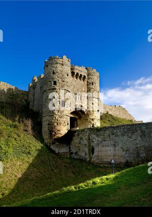 CASTELLO DI CARISBROOKE, Isola di Wight. La casa di controllo. Foto Stock