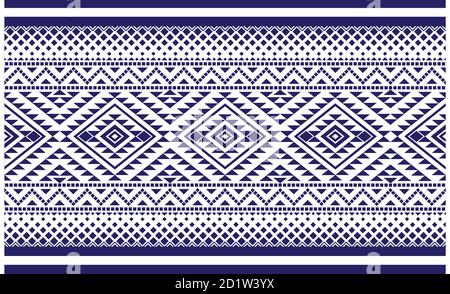 modello tribale , modello etnico o modello geometrico ed è anche disegno azteco di india o ucraina e africa. Illustrazione Vettoriale