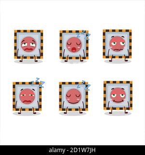 Personaggio cartoon di tra noi pulsante di emergenza con che espressione Illustrazione Vettoriale