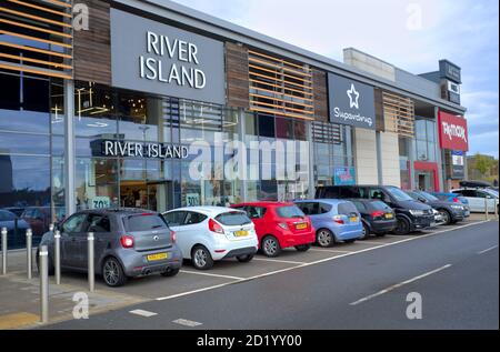 Negozi sulla A1 Retail Park, Biggleswade, Beds, Inghilterra Foto Stock