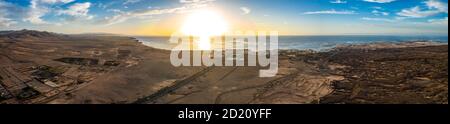 El Cotillo, Fuerteventura. Antenna Amaszing Shot. Isole Canarie Spagna Foto Stock