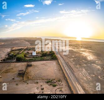 El Cotillo, Fuerteventura. Antenna Amaszing Shot. Isole Canarie Spagna Foto Stock