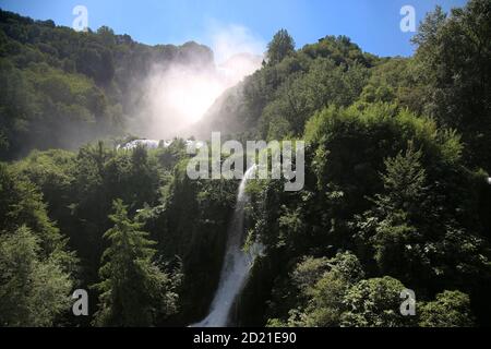 Le splendide cascate di Marmore in Italia Foto Stock