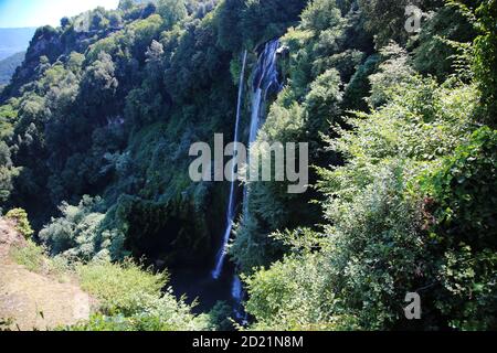 Le splendide cascate di Marmore in Italia Foto Stock
