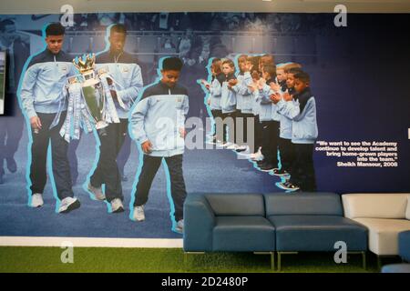 MCFC Academy Foyer Foto Stock