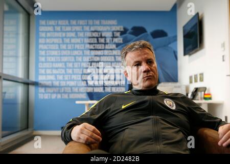 Mark Allen, direttore dell'accademia MCFC Foto Stock