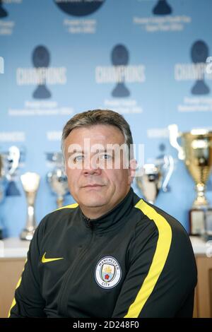 Mark Allen, direttore dell'accademia MCFC Foto Stock