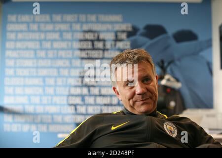 Mark Allen, direttore dell'accademia MCFC Foto Stock