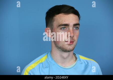 MCFC Academy U18 MCFC Captain ed Harris Foto Stock