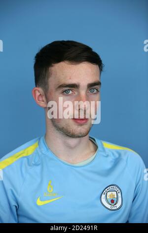 MCFC Academy U18 MCFC Captain ed Harris Foto Stock