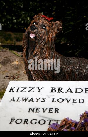 Cimitero degli animali di Silvermere Haven, Cobham, Surry, Regno Unito. Foto Stock