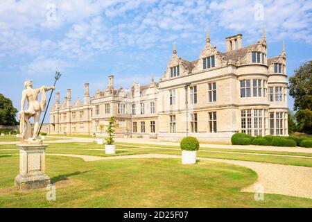 Kirby Hall una rovinata 17 ° secolo Elizabethan casa signorile o. Casa di campagna vicino Gretton nr Corby Northamptonshire Inghilterra GB Europa Foto Stock