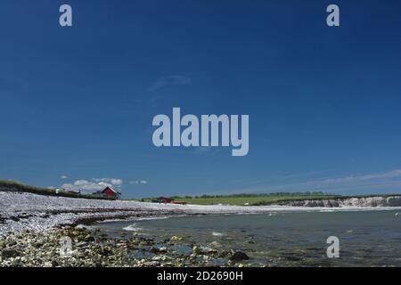 Scena da Sangstrup Klint in Danimarca Foto Stock