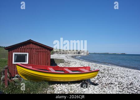 Scena da Sangstrup Klint in Danimarca Foto Stock