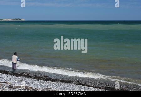 Scena da Sangstrup Klint in Danimarca Foto Stock