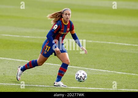 Lexia Putellas del FC Barcellona durante il campionato femminile spagnolo La Liga Ibergrola partita di calcio tra Real Madrid e FC Barcellona in ottobre Foto Stock