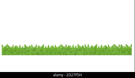 Senza cuciture stile cartoon verde erba motivo texture disegno a mano illustrazione arte Foto Stock