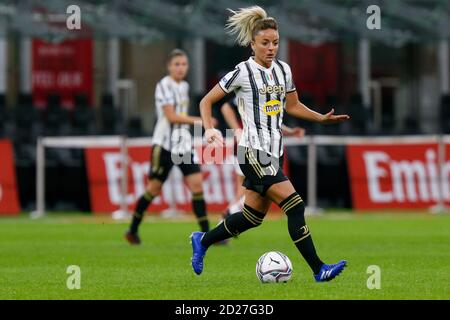 Artina Rosacci (Juventus FC) durante AC Milan vs Juventus Donne, Campionato Italiano di Calcio Serie A Donne, Milano, Italia, 05 Ott 2020 Credit: LM/France Foto Stock