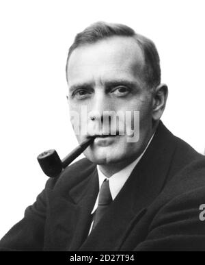 Edwin Hubble. Ritratto dell'astronomo americano Edwin Powell Hubble (1889-1953) di Johan Hagemeyer, 1931 Foto Stock