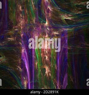 Il computer ha generato uno sfondo astratto frattale multicolore Foto Stock