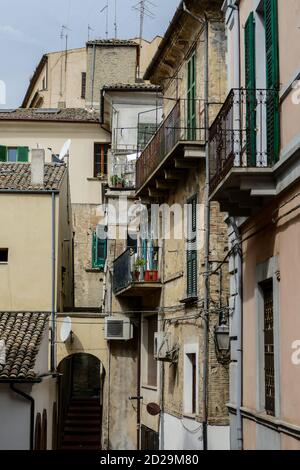 Panorama della città medievale di Lanciano in Abruzzo Foto Stock