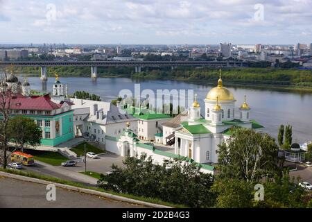 NIZHNY NOVGOROD, RUSSIA - 10 SETTEMBRE 2017. Il tempio in onore di Sant'Alessio, Metropolita di Mosca. Architetti I. I. Mezhetsky, A. L. Leyer. Conse Foto Stock