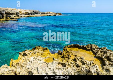 Area Marina protetta di Plemmirio, Siracusa, Sicilia Foto Stock