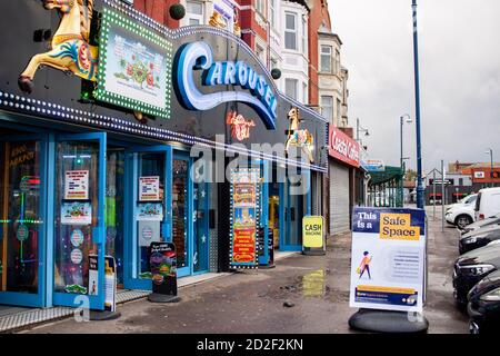 Barry, Galles, Regno Unito. 6 Ott 2020. Vista generale dell'Isola di Barry. Credito: Lewis Mitchell Foto Stock