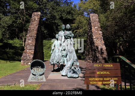 Irish Hunger Memorial Elmsford New York Foto Stock