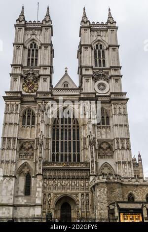 LONDRA, Regno Unito - 27 APRILE 2018: Westminster Abbey Church a Londra, Regno Unito Foto Stock