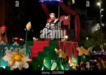 Three Kings Parade, Palma, Mallorca, Spagna Foto Stock