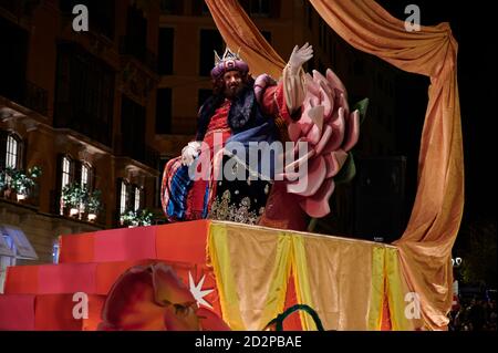 Three Kings Parade, Palma, Mallorca, Spagna Foto Stock