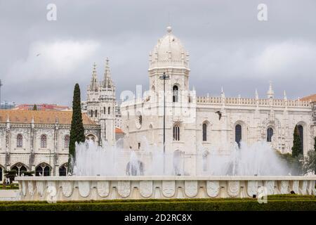 Monasterio de los Jerónimos de Santa María de Belém , fundadó en 1501 Lisboa, Portogallo Foto Stock