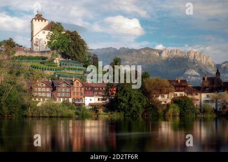 Buchs, Werdenberg, San Gallo, Svizzera, Europa Foto Stock