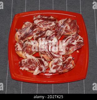 Piatti freddi e antipasti, cucina mediterranea Foto Stock