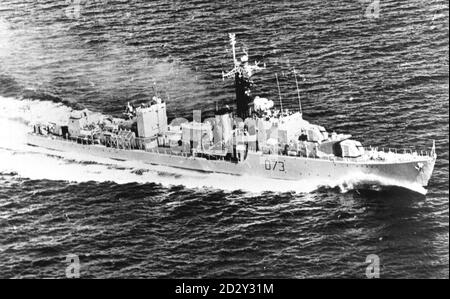 Undated PA Library photo of HMS Cavalier : l'ultimo distruttore della seconda guerra mondiale della Gran Bretagna diventerà una caratteristica in un parco a tema in Malesia, è stato annunciato stasera. La decisione del South Tyneside Council di vendere HMS Cavalier ad un acquirente dell'Estremo Oriente è giunta come un colpo agli storici marittimi che avevano sperato che la reliquia unica sarebbe diventata una grande attrazione nel Regno Unito. Vedi PA Story SOCIAL Ship. Foto PA. Foto Stock