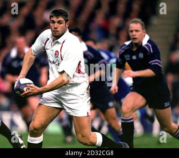 Il ben Cohen dell'Inghilterra in azione nella partita del campionato delle sei nazioni Lloyds TSB tra Scozia e Inghilterra, a Murrayfield, Edimburgo.. Foto Chris Bacon.. Foto Stock