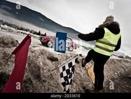 ALTENMARKT, AUSTRIA - 18 GENNAIO 2014: Storico Ice Trophy Foto Stock