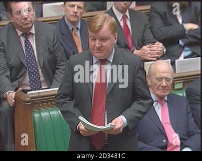 Il leader liberaldemocratico Charles Kennedy. Foto Stock