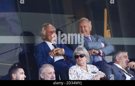 L'ex primo ministro australiano Bob Hawke durante il secondo giorno della partita degli Ashes Test al Sydney Cricket Ground. Foto Stock