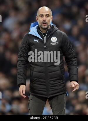 Manchester City manager Pep Guardiola Foto Stock