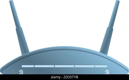 Icona di rete del modem WiFi. Cartoon di rete di modem wifi icona vettore per web design isolato su sfondo bianco Illustrazione Vettoriale