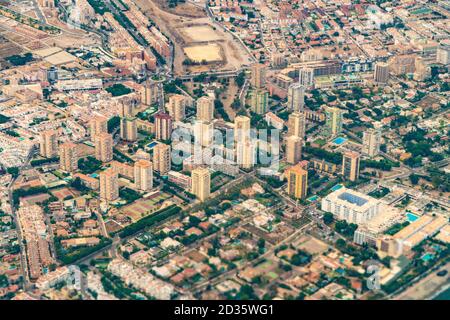 Vista aerea di Almeria, Andalusia, Spagna, Europa Foto Stock