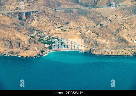 Vista aerea di Almeria, Andalusia, Spagna, Europa Foto Stock