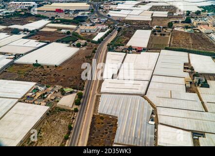 Vista aerea di Almeria, Andalusia, Spagna, Europa Foto Stock